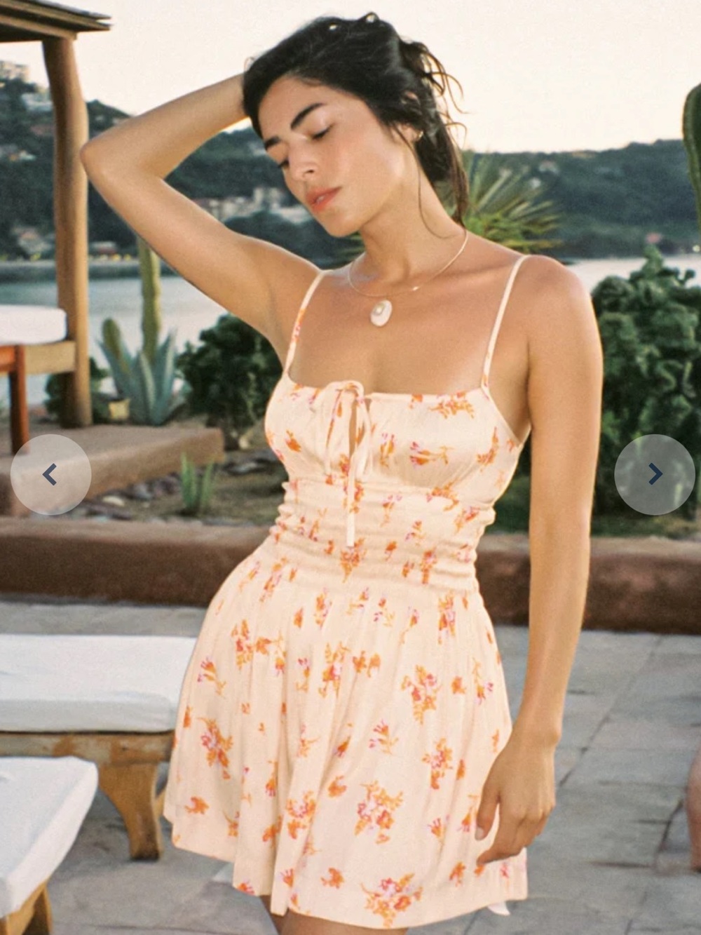 Maia Bouquet Print Satin Dress